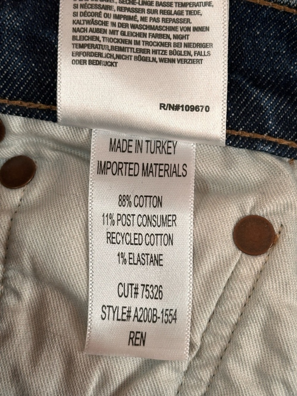 Agolde Ren Jean Echo 23 Dark Indigo Denim Jeans High Rise Wide Leg Blue Jean - Picture 8 of 9